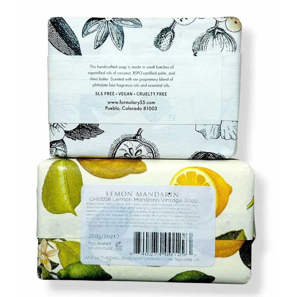 Bar Soap Asstd 7 Pc Lot Zum, Formulary 55, Greek Olive Oil Tea Tree Lemon